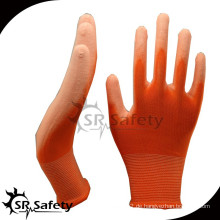 SRSAFETY orange Nylon PU Handschuhe Bau